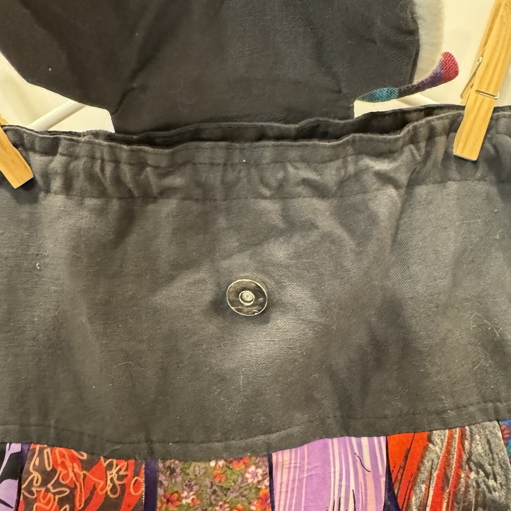 Owl Backpack/ Bag/ Purse-Child 14"x15" Drawstring The Collection Royal Patchwork - Picture 8 of 16